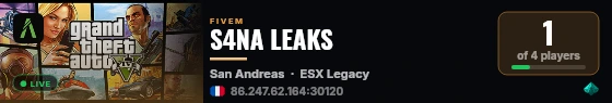 S4NA LEAKS live status badge