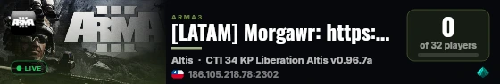 [LATAM] Morgawr: https://discord.gg/D4d3d3ekce live status badge