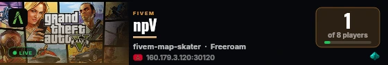 npV live status badge