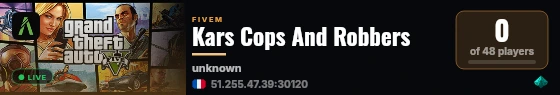 Kars Cops And Robbers live status badge