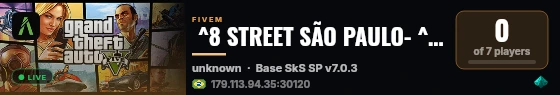  ^8 STREET SÃO PAULO- ^1ROLEPLAY live status badge