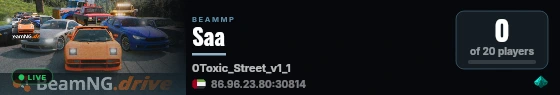 Saa live status badge