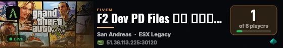 F2 Dev PD Files مود شرطه live status badge