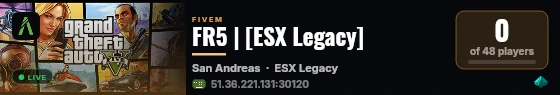 FR5 | [ESX Legacy] live status badge