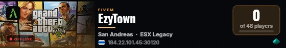 EzyTown live status badge