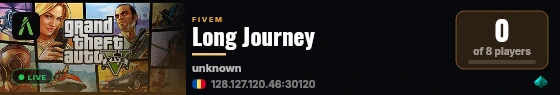 Long Journey live status badge