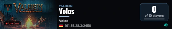 Volos live status badge