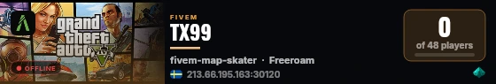 TX99 live status badge