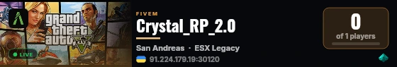 Crystal_RP_2.0 live status badge