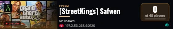 [StreetKings] Safwen live status badge