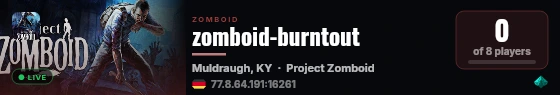 zomboid-burntout live status badge