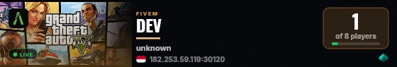 DEV live status badge