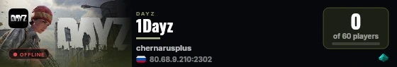 1Dayz live status badge