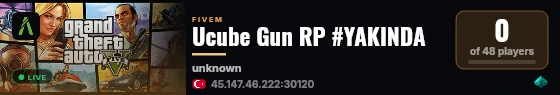 Ucube Gun RP #YAKINDA live status badge