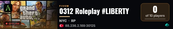 0312 Roleplay #LIBERTY live status badge