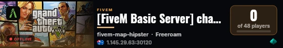 [FiveM Basic Server] change-me live status badge