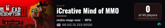 iCreative Mind of MMO live status badge