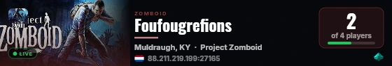 Foufougrefions live status badge