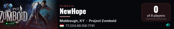 NewHope live status badge