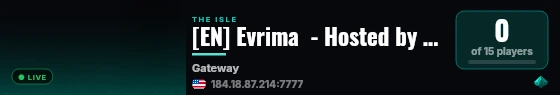 [EN] Evrima  - Hosted by OtterApps live status badge