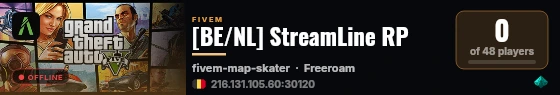 [BE/NL] StreamLine RP live status badge