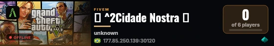 🌙 ^2Cidade Nostra 🌙 live status badge