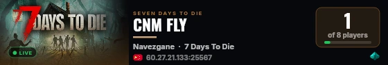 CNM FLY live status badge