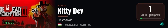 Kitty Dev live status badge