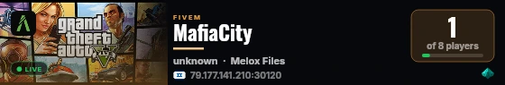 MafiaCity live status badge