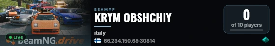KRYM OBSHCHIY live status badge
