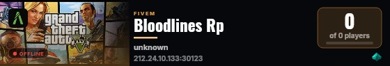 Bloodlines Rp live status badge