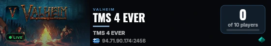 TMS 4 EVER live status badge