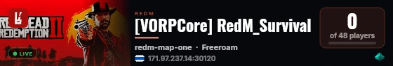 [VORPCore] RedM_Survival live status badge