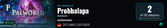 Probbalapa live status badge