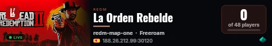 La Orden Rebelde live status badge