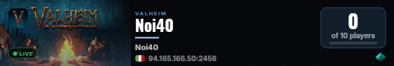 Noi40 live status badge