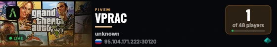 VPRAC live status badge