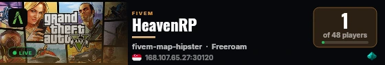 HeavenRp live status badge
