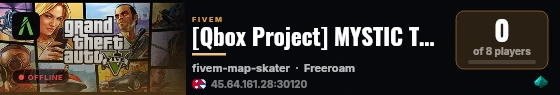 [Qbox Project] MYSTIC TEST live status badge