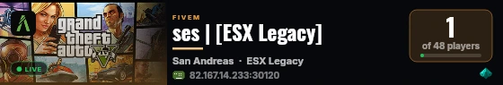 ses | [ESX Legacy] live status badge