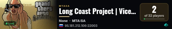 Long Coast Project | Vice City live status badge
