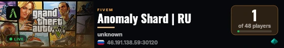 Anomaly Shard | RU live status badge