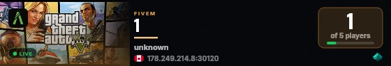 1 live status badge