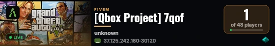 [Qbox Project] 7qof live status badge
