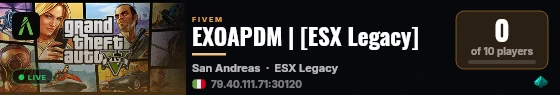 EXOAPDM | [ESX Legacy] live status badge