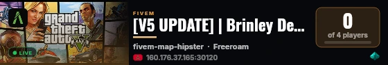 [V5 UPDATE] | Brinley Developpment live status badge