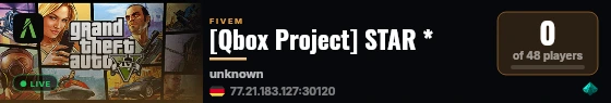 [Qbox Project] STAR * live status badge