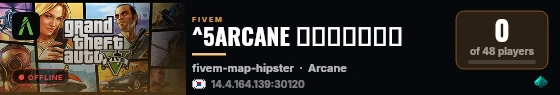 ^5ARCANE 아케인서버ㆍ❤️ live status badge