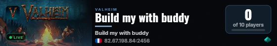 Build my with buddy live status badge