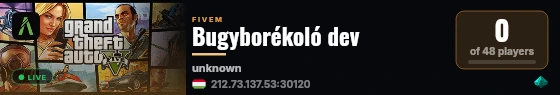 Bugyborékoló dev live status badge